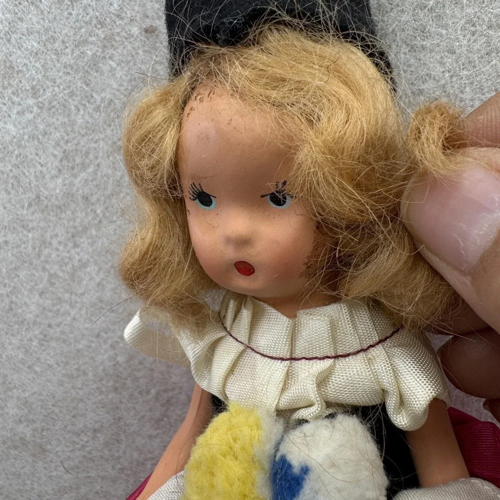 K & H Kerr‎ & Hinz Bisque Dolls 7in Blonde Fashion Doll Blue Eyes